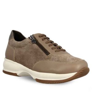 Γυναικεία Δερμάτινα Sneaker Parex Nude