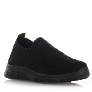 Αθλητικά sneakers μαύρα τύπου κάλτσα