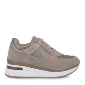 Seven Sneaker Μπεζ Χρυσό