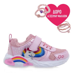 Παιδικά Sneaker Exe Kids Ροζ με φωτάκια UA29E4122890