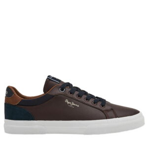 Pepe Jeans Ανδρικό Sneaker Καφέ με Λευκή Σόλα