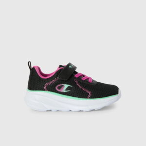 Champion Low Cut Παιδικά Sneakers Μαύρα με Ροζ Λεπτομέρειες